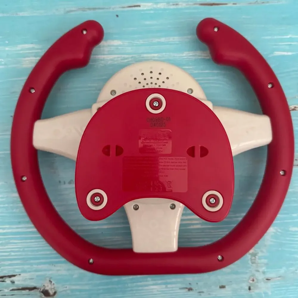 Battat Geared to Steer Toy Steering Wheel All Red Handle Edition Works Perfectly